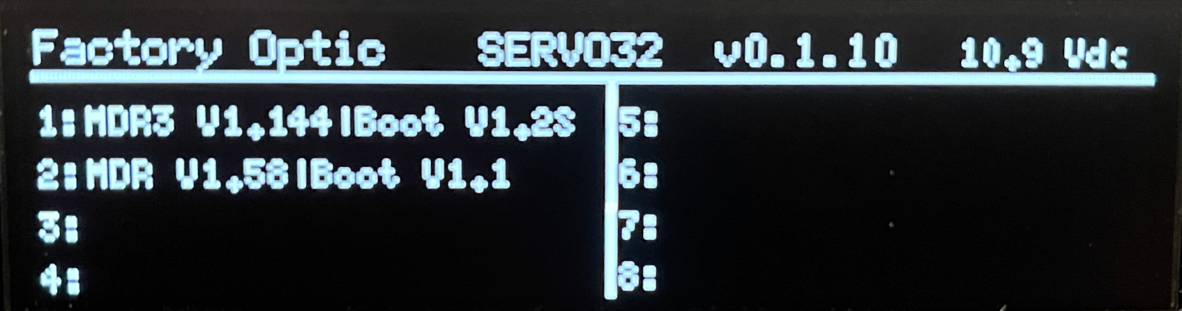 SERVO32 Display page 2 alt title