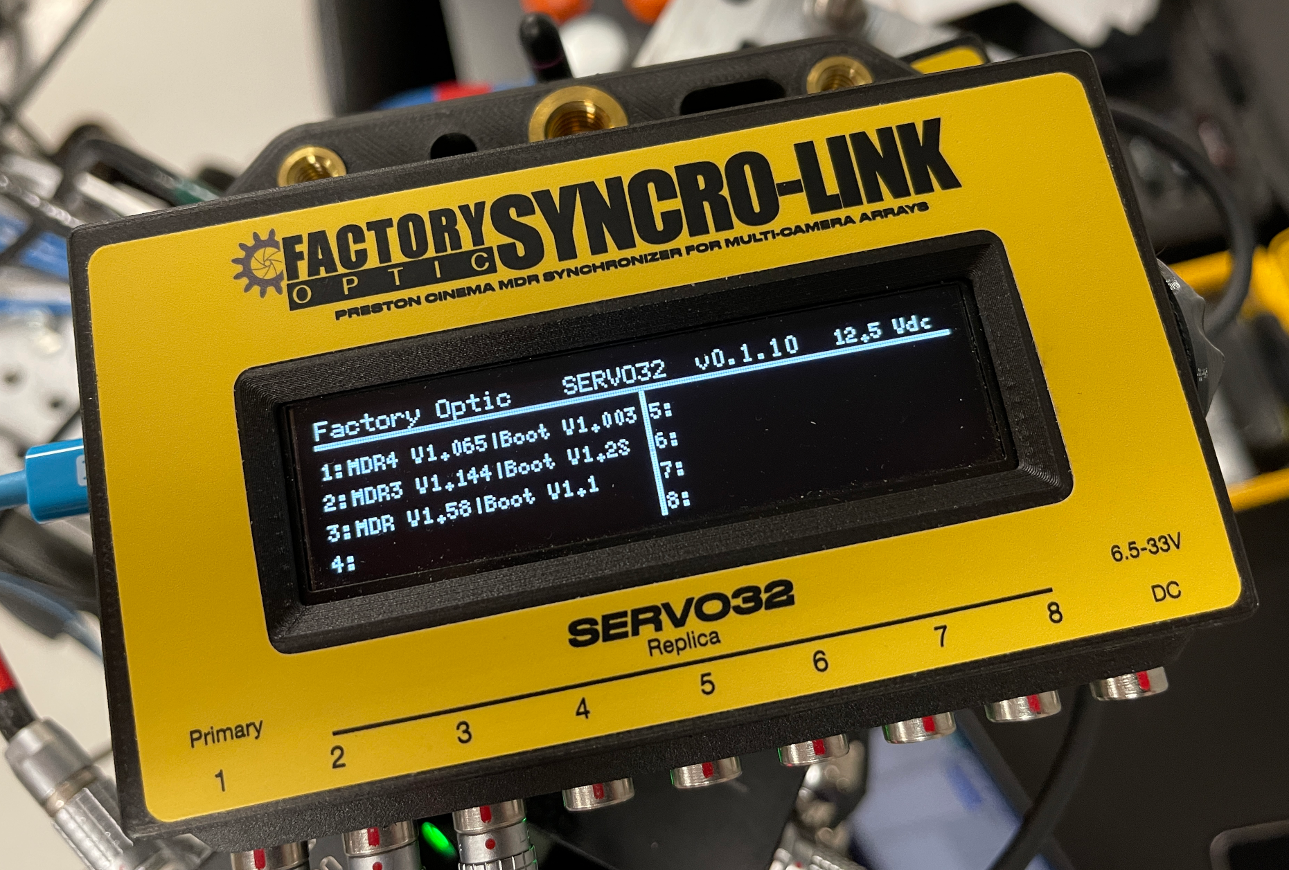 SERVO32 Display showing firmware alt title